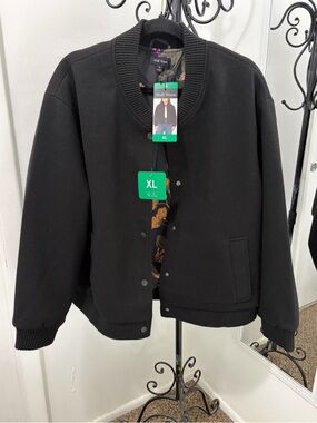 Well Worn Black Jacket with Multicolor Floral Print
